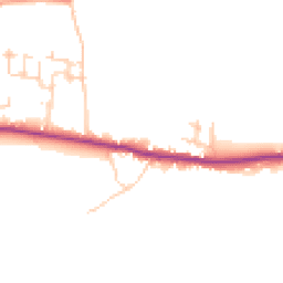 Daytime road noise heatmap for PO18 8RL