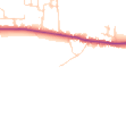 Daytime road noise heatmap for PO18 8SA