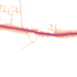 Daytime road noise heatmap for PO18 8SB