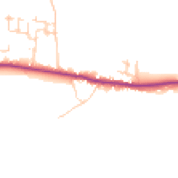 Daytime road noise heatmap for PO18 8SF