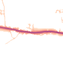 Daytime road noise heatmap for PO18 8SG