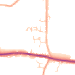 Daytime road noise heatmap for PO18 8SJ