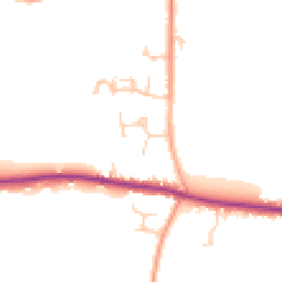 Daytime road noise heatmap for PO18 8SL