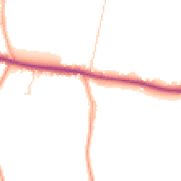 Daytime road noise heatmap for PO18 8TL