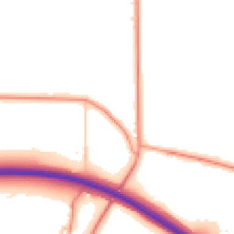 Daytime road noise heatmap for PO18 8UF