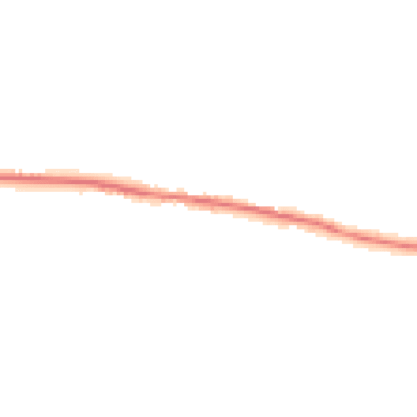 Night-time road noise heatmap for PO18 8XX