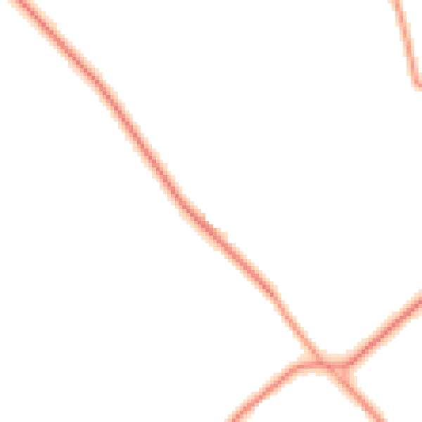 Daytime road noise heatmap for PO18 9AA