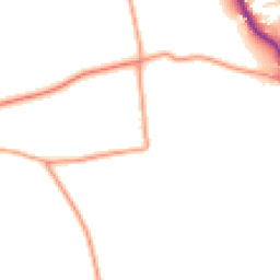 Daytime road noise heatmap for PO18 9AH