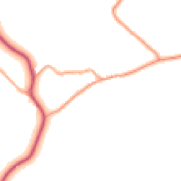 Daytime road noise heatmap for PO18 9ED