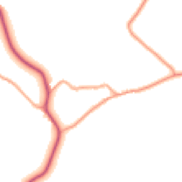 Daytime road noise heatmap for PO18 9EF