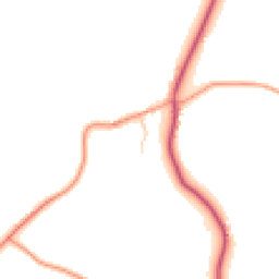 Daytime road noise heatmap for PO18 9EP