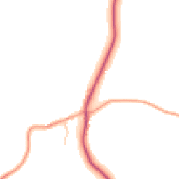 Daytime road noise heatmap for PO18 9EU