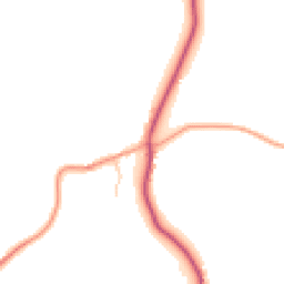 Daytime road noise heatmap for PO18 9EW