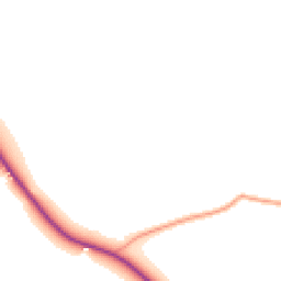 Daytime road noise heatmap for PO18 9HN