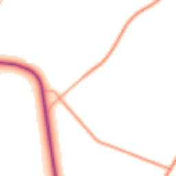 Daytime road noise heatmap for PO18 9HU