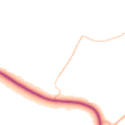 Daytime road noise heatmap for PO18 9HX