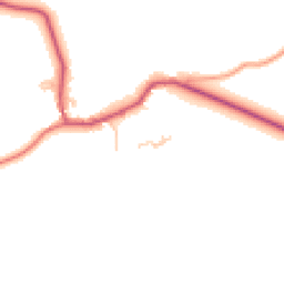 Daytime road noise heatmap for PO18 9LD