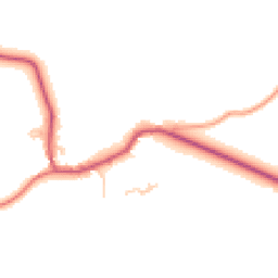 Daytime road noise heatmap for PO18 9LG
