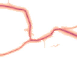 Daytime road noise heatmap for PO18 9LL