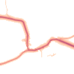 Daytime road noise heatmap for PO18 9LR