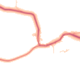 Daytime road noise heatmap for PO18 9LT
