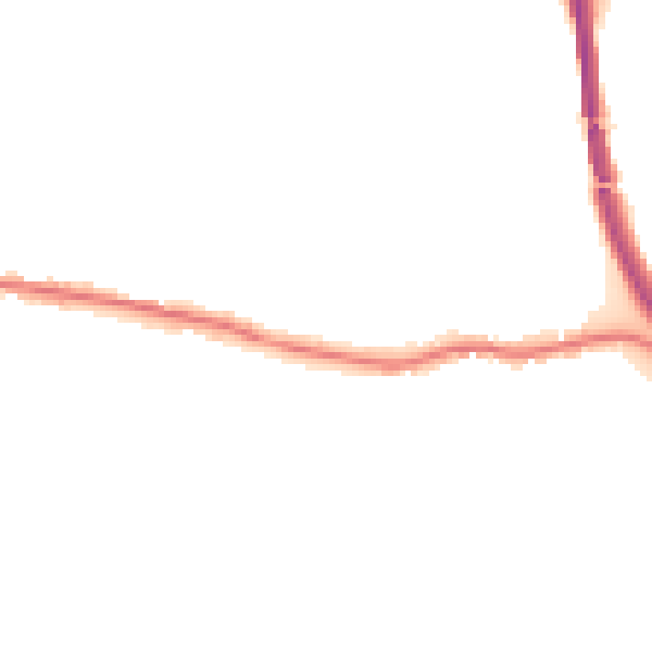 Night-time road noise heatmap for PO19 3FB