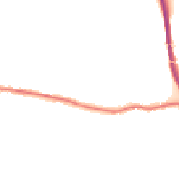 Night-time road noise heatmap for PO19 3QU