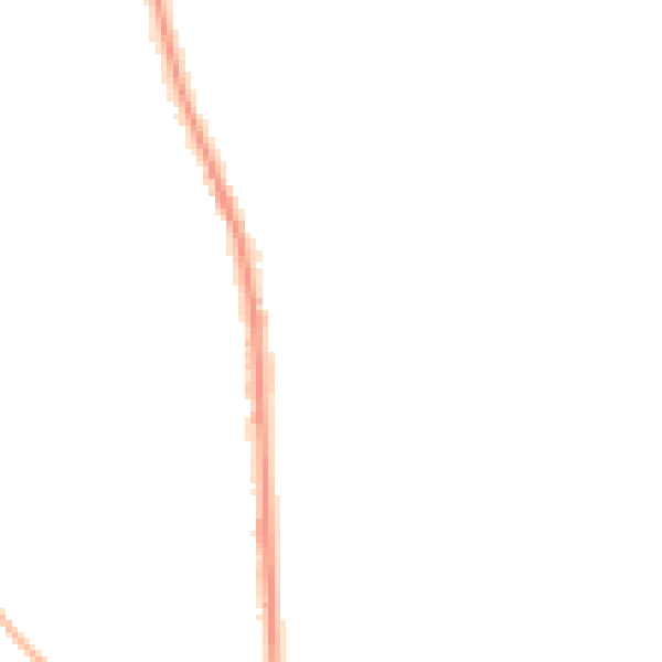 Night-time road noise heatmap for PO19 6DU
