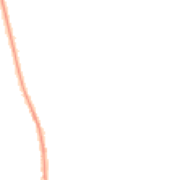 Night-time road noise heatmap for PO19 6TT