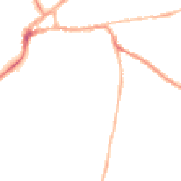 Night-time road noise heatmap for PO19 7AF