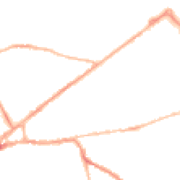 Night-time road noise heatmap for PO19 7NR
