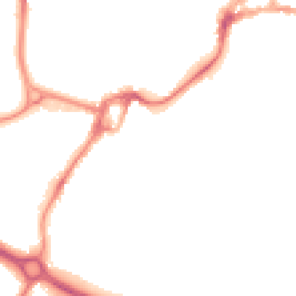 Night-time road noise heatmap for PO19 8AQ