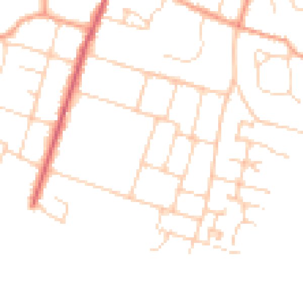 Daytime road noise heatmap for PO20 0AL