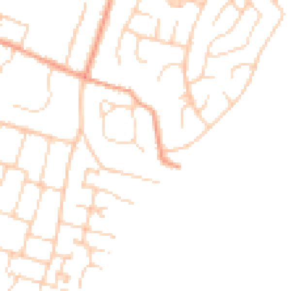Daytime road noise heatmap for PO20 0DB