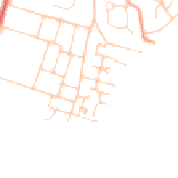 Daytime road noise heatmap for PO20 0UB
