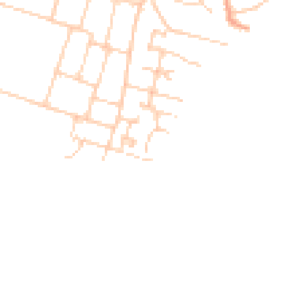 Daytime road noise heatmap for PO20 0UQ