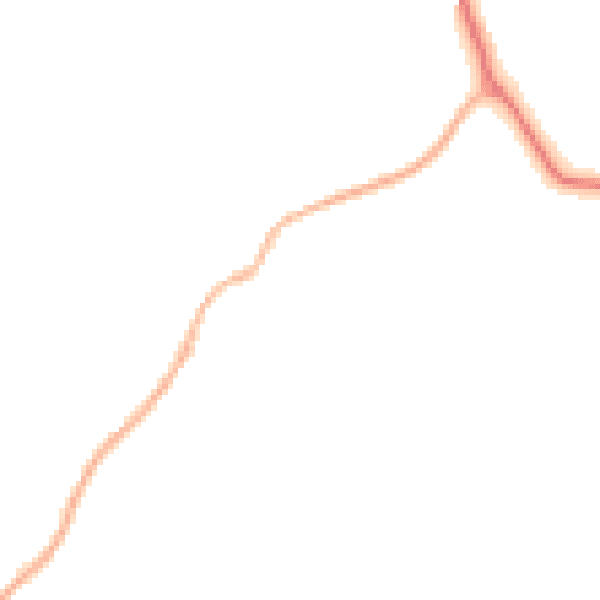 Night-time road noise heatmap for PO20 1AE