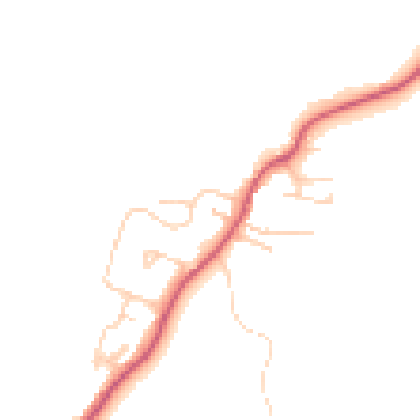 Daytime road noise heatmap for PO20 1AF