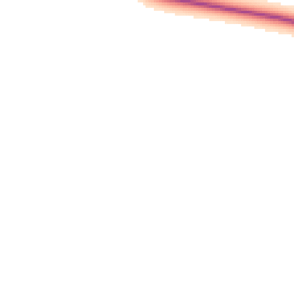 Night-time road noise heatmap for PO20 1ED