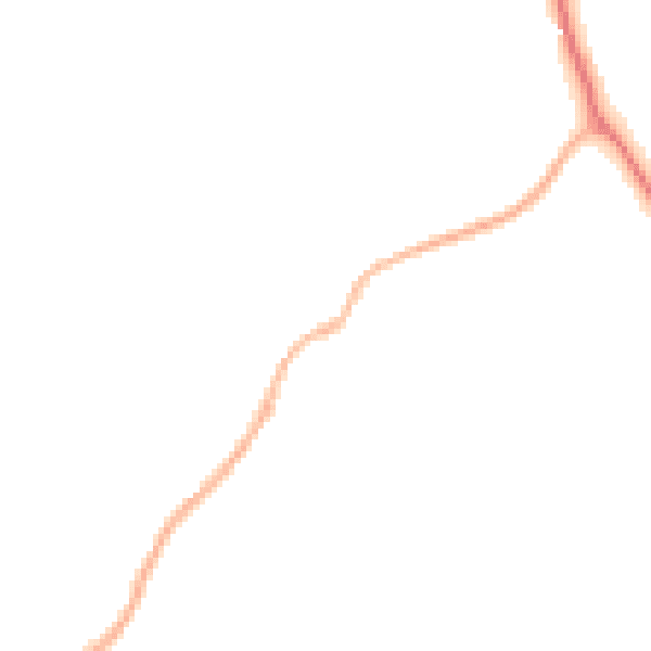 Night-time road noise heatmap for PO20 1NR