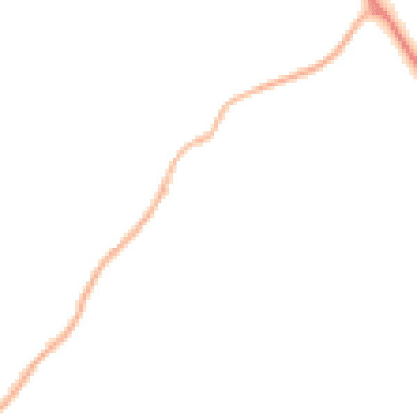 Night-time road noise heatmap for PO20 1NY