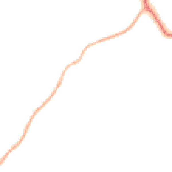 Night-time road noise heatmap for PO20 1NZ