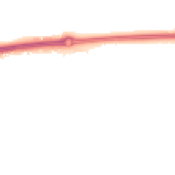 Night-time road noise heatmap for PO20 2AU