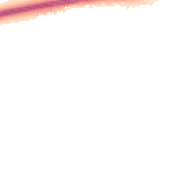 Night-time road noise heatmap for PO20 2FE