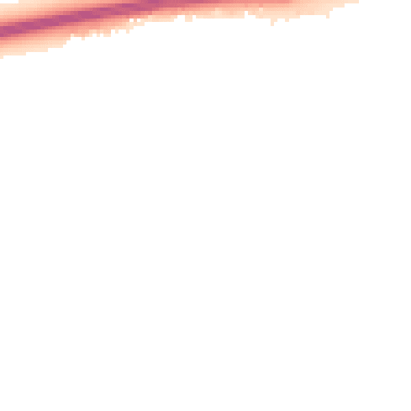 Night-time road noise heatmap for PO20 2FF
