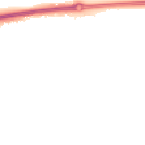 Night-time road noise heatmap for PO20 2FN