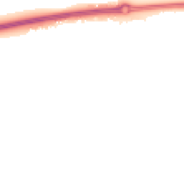 Night-time road noise heatmap for PO20 2FQ