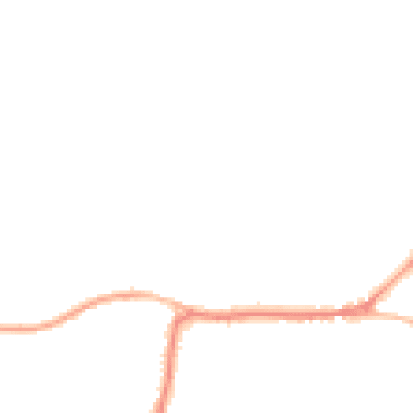 Night-time road noise heatmap for PO20 3AU