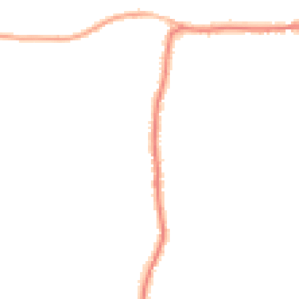 Night-time road noise heatmap for PO20 3QZ