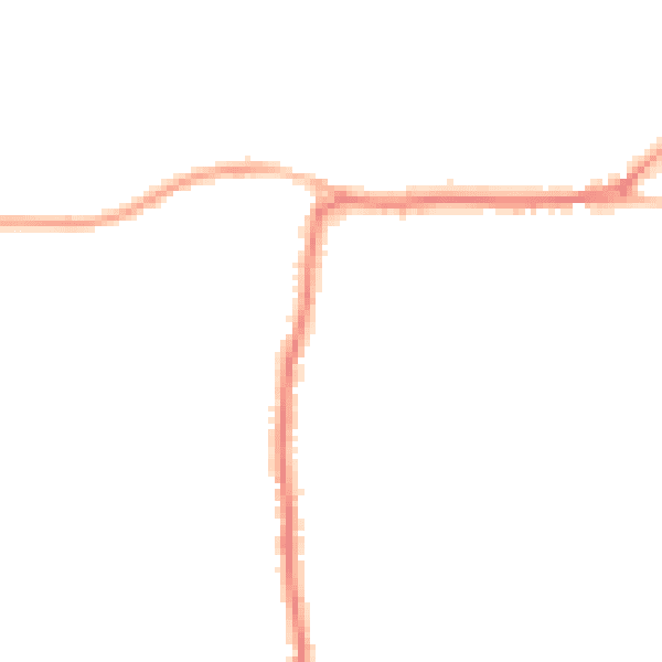Night-time road noise heatmap for PO20 3RG